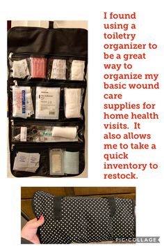 Home Infusion Nurse, School Nurse Emergency Bag, Home Health Nurse Trunk Organization, Home Health Nurse Hacks, Home Care Nurse, Home Health Nurse Tips, Home Health Nurse Bag, Hospice Nurse Car Organization