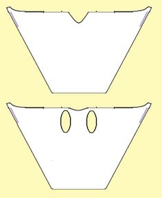 the front and back sides of a paper airplane