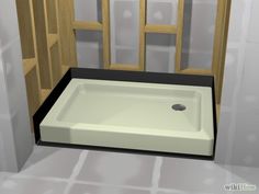 a bathroom scene with focus on the shower