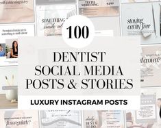 the top 100 dentist social media posts and stories