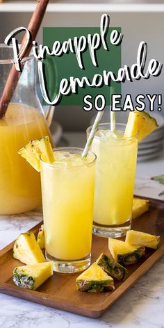 pineapple lemonade so easy to make