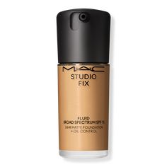 Studio Fix Fluid SPF15 24HR Matte Foundation + Oil Control - STUDIO FIX FL SPF 15 MAT REMASTERED NC38Benefits24-hour, color-true wearWaterproof foundationTransfer-, sweat- and humidity-resistantDoes not cause acne and does not clog poresSPF 15 for broad spectrum protection against UV raysSuitable for sensitive skinNon-cakey coverageNon-creasingFragrance freeFree from animal-derived ingredientsRecyclable glass bottle96% said it left skin feeling breathable*91% said studio fix left skin looking na Nars Foundation, Mac Studio Fix Fluid, Mac Studio Fix, Mac Studio, Studio Fix, Too Faced Foundation, Matte Foundation, Spf 15, Skincare Ingredients