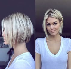 35+ Bob Hairstyles for Women | Bob Hairstyles 2015 - Short Hairstyles for Women Κούρεμα Bob, Popular Short Hairstyles, Super Short Hair, Hair Styles 2017, Haircut And Color, Blonde Bobs, Short Blonde Hair