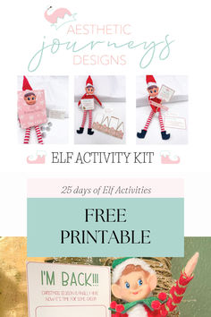 an elf craft kit with instructions to make it