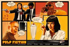 an image of pulp fiction comic strip