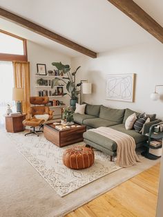 the living room is clean and ready for guests to come home from their trip or work