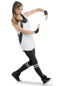 Weissman® | Sequin Hoodie & Tunic with Leggings Dance Wear Hip Hop, Hip Hop Attire, Crying In The Club, Dance Class Outfit, Tunic With Leggings, Tunic And Leggings, Dance Things