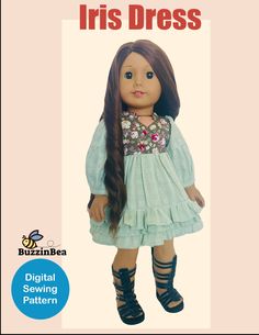 an image of a doll with long hair and boots on it's head, in front of a pink background