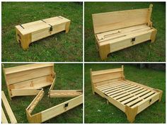 the steps are made into a bed frame