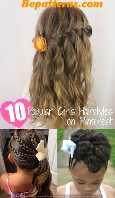 Easy Hairstyles for Girls that Look Amazing & Adorable Hair Styls, Wedding Hairstyles For Girls, Girly Hairstyles, Popular Girls, Cool Hairstyles For Girls, Styles Ideas, Long Hair Girl, Hairstyles For School