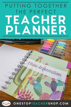 Teachers Planner Ideas, Teacher Planner Cover Ideas, Teachers Journal, Teacher Schedule, Teacher Planning Binder