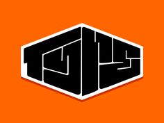 an orange and black hexagonal logo with the letter g in it's center