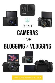 the best cameras for blogging and vlogging with text overlaying it