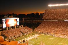 a football stadium filled with lots of people