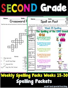 the spelling worksheet for second grade students to practice spelling and spelling with their own words