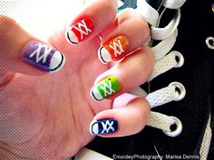 Converse Nail Art, Sneaker Nails, Converse Nails, Fantastic Nails, Shoe Nails, Simple Nail Art Designs, Cute Nail Art, Cool Nail Designs, Easy Nail Art