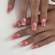 Holiday Acrylic Nails, Girly Acrylic Nails, Short Square Acrylic Nails, Acrylic Nails Coffin Pink, Unique Acrylic Nails, Acrylic Nails Coffin Short, Summer Acrylic Nails