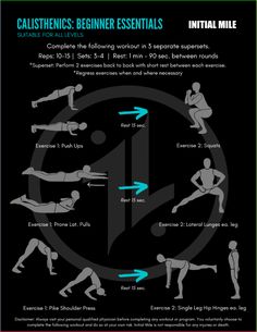 a poster with instructions on how to use the calistnesss for beginners