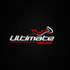 the logo for ultimate bikes on a black background