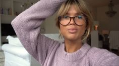 Matilda Djerf Glasses, Blonde Hair Glasses, Medium Length Wavy Hair, Haircut Inspiration, Girls With Glasses