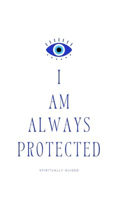 i am always protected book cover with an eye and the words, i am always protected