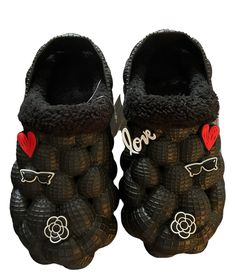 Women's Fleece Lined 3D Bubble Clogs Color-Black Available in Sizes: 6-11 Very Comfortable and Sturdy Great Gift! FAST SHIPPING Womens Loafers, Womens Fleece, Loafers For Women, Flat Shoes Women, Loafer Flats, Clogs, Black Color, Shoes Flats, Bathing Beauties