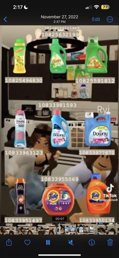 an image of some cleaning products on a cell phone