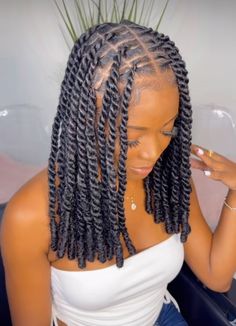 Twists Hairstyles For Black Women Natural Hair, Double Strand Twist Hairstyles Black Women, Winter Fashion 2023 Black Women, Natural Hair Twists Black Women, Short Sengelese Twist Styles, New Twist Hairstyles, 2023 Hair Styles For Black Women, Two Strand Braids Black Women, Shirt Passion Twist