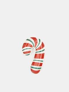 a candy cane on a white background