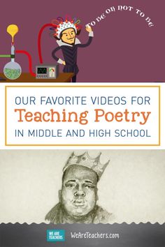 an image with the words our favorite videos for teaching poetry in middle and high school