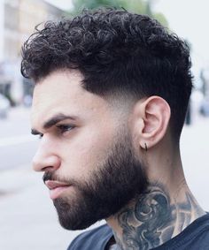 Undercut Curly Hair, Taper Fade Haircut