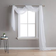 PRICES MAY VARY. 💖 TOP SHELF QUALITY FOR AFFORDABLE PRICE – AsaTex White color standard length 54 (W) x 144 (L) inches (12 feet) luxury linen textured window scarf can be used for any DIY project. Unlike most of our cheap scarves competitors our window scarfs are made from clear, high-quality 100% polyester fabric that’s resistant to snags and is difficult to rip. Compare AsaTex voile drapes with others and judge the difference for yourself. 💖 USE OUR CURTAINS ANYWHERE IN THE HOUSE – Our trans Window Scarf, Bed Scarf, Elegant Home, Canopy Bed, Window Valance, Elegant Home Decor, Wedding Backdrop, Window Curtains, Curtains