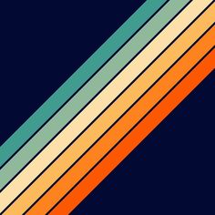 an orange and green diagonal line on a blue background