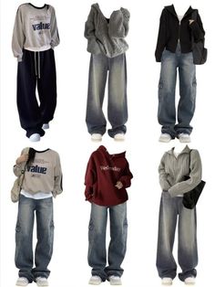 #fashion, #style, #outfitinspiration, #beauty Dream Clothes Collage, Outfit Ideas Baggy Clothes, Baggy Y2k Outfit, Baggy Grunge Outfit, Fall Y2k Outfits, Street Wear Baggy, Y2k Outfits Aesthetic, Cool Outfit Ideas