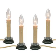 PRICES MAY VARY. Set of 4 Christmas electric window candle lamps with black plum iron base, 5ft long ivory color cord with on/off switch country window candle lamps 5 inches ivory color window candle with 7 watt E12 candelabra base incandescent bulbs (plus 2 spare bulbs), easy to use. Plug in vintage candle lamps cast a warm white glow, you can decorate and lighting your space to create a romantic ambience. Candle Lamp Lights Dimension: 5'' tall with beige plastic candles, plum iron and black wo Window Candle Lights, Electric Window Candles, Christmas Window Candles, Window Candle, Clear Candles, Country Candle, Yellow Candles, Window Candles, Candle Lamps