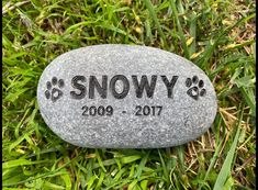 Grave Marker   Custom Engraved Pet Memorial Stone Paw Prints Memorial Rock Memorial Rocks, Dog Grave, Pet Headstones, Dog Keepsake, Grave Stone, Pet Rock, Pet Grave Markers, Pet Memorial Stones, Custom Plaques