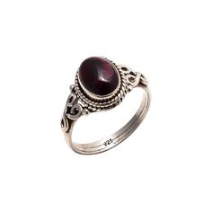 PRICES MAY VARY. High-Quality Materials 🌟: Our Garnet Stone Ring boasts top-notch quality materials! 🎉 We use only genuine garnet stones, handpicked for their dazzling color and clarity, paired with sterling silver known for its durability and shine. 🌟 Each piece is crafted to last, ensuring your ring remains stunning for years to come! Handmade Craftsmanship ✨: Say hello to artisanal perfection! 👋🏼 Our skilled artisans pour heart and soul into handcrafting each ring. 💖 From shaping the si Big Gemstone Rings, Goth Engagement Ring, Winter Rings, Blood Ring, Goth Engagement Rings, Whimsigoth Jewelry, Twilight Ring, Burgundy Jewelry, Westwood Jewellery