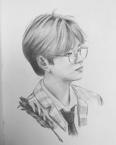 #straykids #skz #seungmin  #kpop #стрэйкидс #сынмин Minho Straykids, Skz Seungmin, Children Sketch, Fan Art Drawing, Sketches Easy, Realistic Drawings, Kpop Fanart