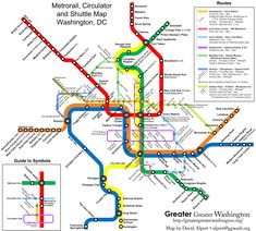 the metro map is shown with different colors