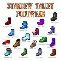 the stardew valley footwear