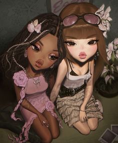 by raiizenart on twitter Cute Paintings, Black Art Pictures, Cute Art Styles, Girls Cartoon Art, Book Art Drawings, Kawaii Drawings, Digital Art Girl, Black Women Art, Main Character