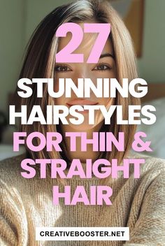 Best Length For Fine Hair, Haircut Trend 2024 Women, Haircut Ideas For Thinning Hair, Haïr Cut Ideas For Straight Hair, Thinning Hair Styles For Women, Hairstyles For Medium Length Fine Hair, Long Fine Hair Styles, Short Hair For Thinner Hair, Hair Color For Thinning Hair