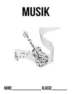 an instruction book for musical instruments with music notes on the front and back cover,