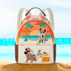 Glown In The Dark Awesome Backpack Loungefly Purse, Disney Backpack, Summer At The Beach, Loungefly Mini Backpack, Disney Handbags, Loungefly Bag, Mickey And Minnie Mouse, Disney Food Blog, Disney Bag