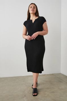 Rails black knit midi dress Black V-neck Sweater Dress For Evening, Chic Knit Midi Dress For Party, Elegant Knit Bodycon Dress, Spring Evening Midi Dress, Ribbed, Spring Evening Ribbed Midi Dress, Elegant Knit Maxi Dress, Black Formal Midi Length Pleated Dress, Black Formal Midi-length Pleated Dress, Elegant Knit Bodycon Dress For Night Out