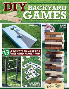 the back yard games book with instructions to make it easy and fun for kids ages