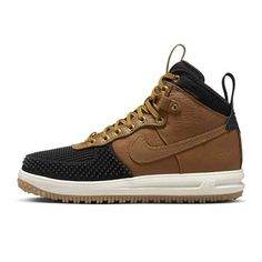 Men's Nike Lunar Force 1 Duckboot Ale Brown/Ale Brown-Black Size: 9.5.  Gender: male.  Age Group: adult. Nike Lunar Force 1 Duckboot, Lunar Force 1 Duckboot, Nike Lunar Force, Mens Business Shoes, Short Rain Boots, Brown Ale, Mens Ankle Boots, Nike Lunar, Suit Shoes