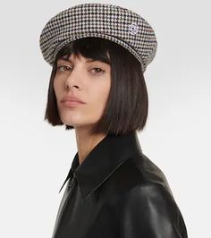 Houndstooth Beret in Multicoloured - Ruslan Baginskiy | Mytheresa Houndstooth Pattern, Ukraine, Classic Style, Pattern, Clothes