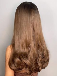 Long Curly Synthetic Wig With Bangs | SHEIN USA Honey Brown Hair, Brown Hair Looks, Brown Hair Inspo, Honey Hair, Hair Stylies, Hair Stylist Life, Long Wavy Hair, Hair Inspiration Color, Hair Inspo Color