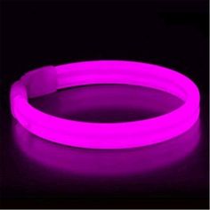 a purple glow bracelet on a black background